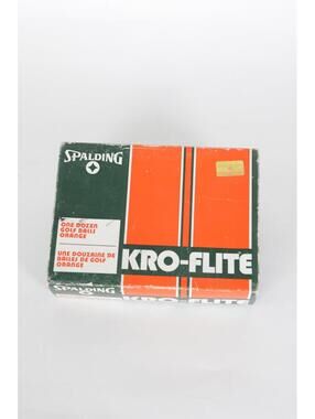 80's Spalding KRO-FLITE Surlyn Covered 12 Orange Golf Balls